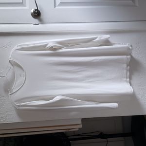 JJill White Cotton Tunic Large